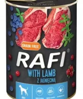 Rafi hundemat Adult lam m/blåbær og tranebær 400gr