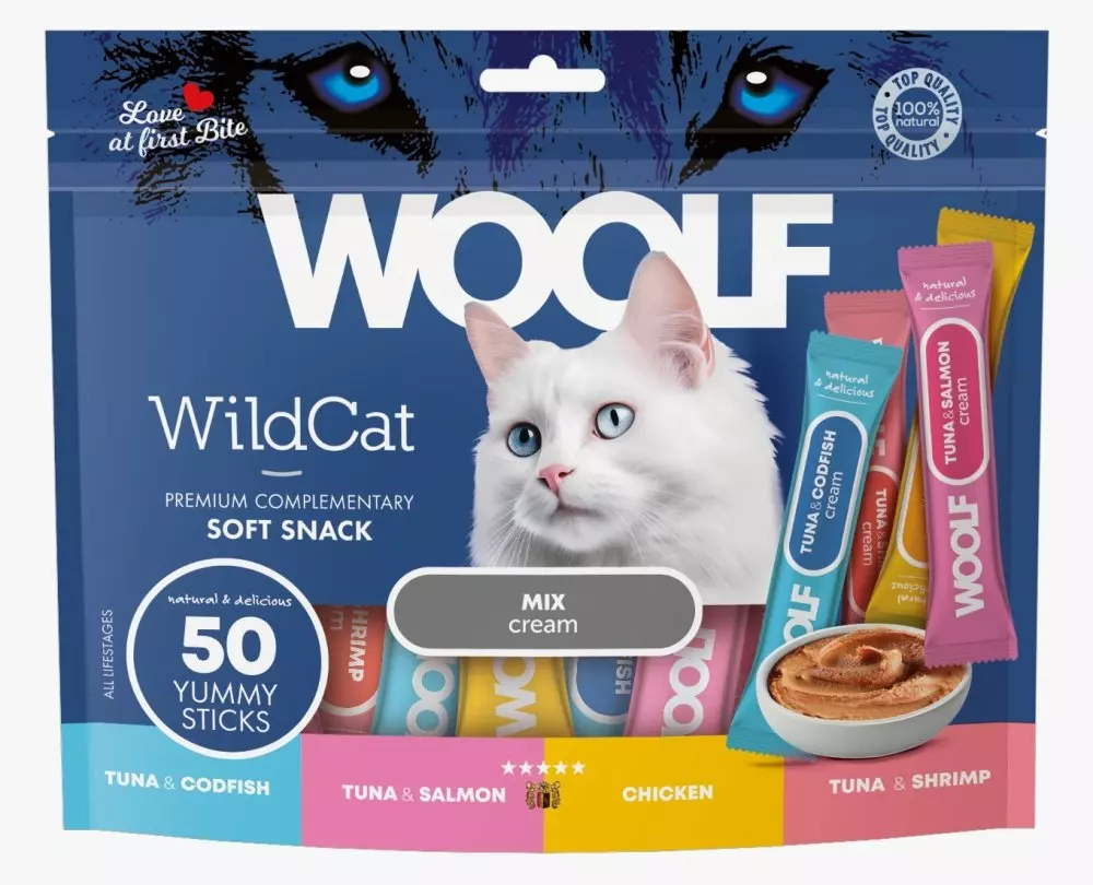 Woolf Wildcat Cream 50 Pcs - Mix Flavour