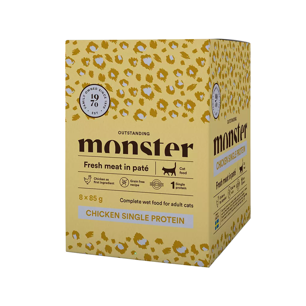 Monster Cat Pouches Adult Chicken 85 g (8-pack)