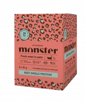Monster Cat Pouches Adult Beef 85 g (8-pack)