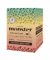 Monster Cat pouches multipack Meat Lover 85 g (8-pack)