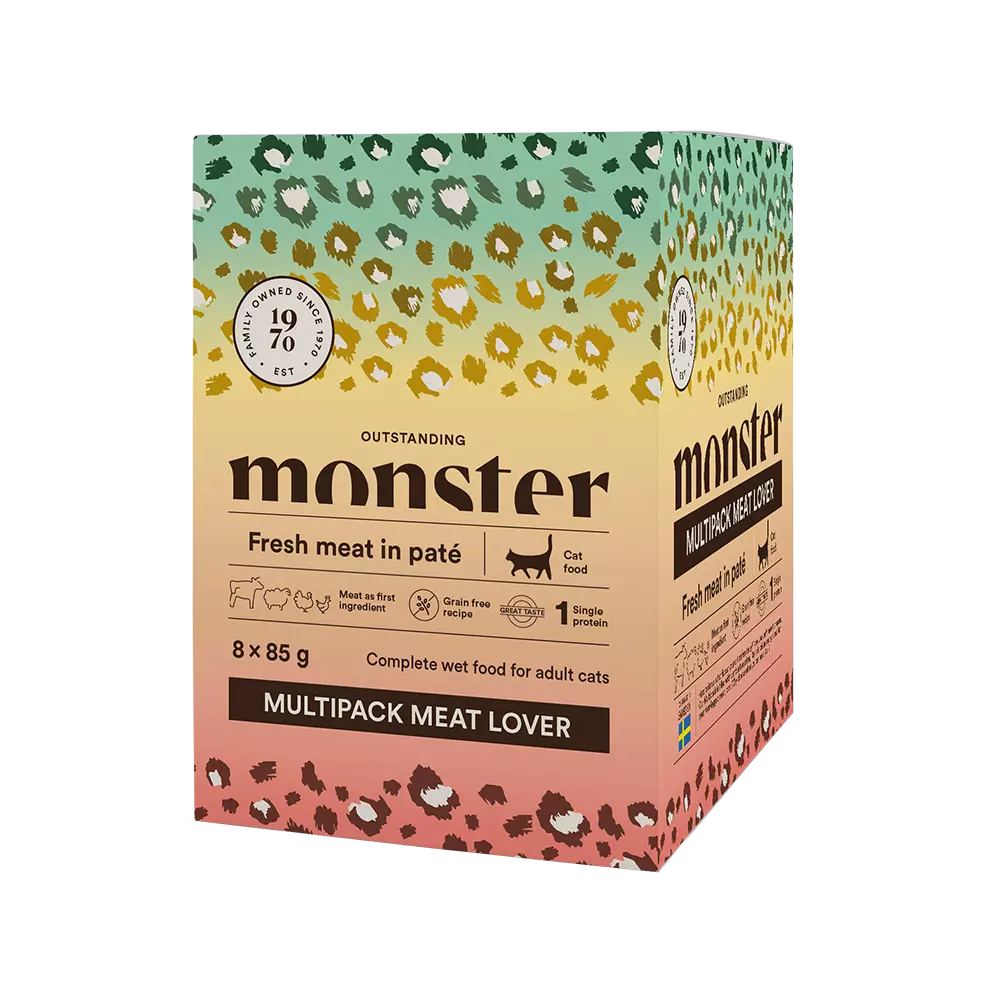 Monster Cat pouches multipack Meat Lover 85 g (8-pack)