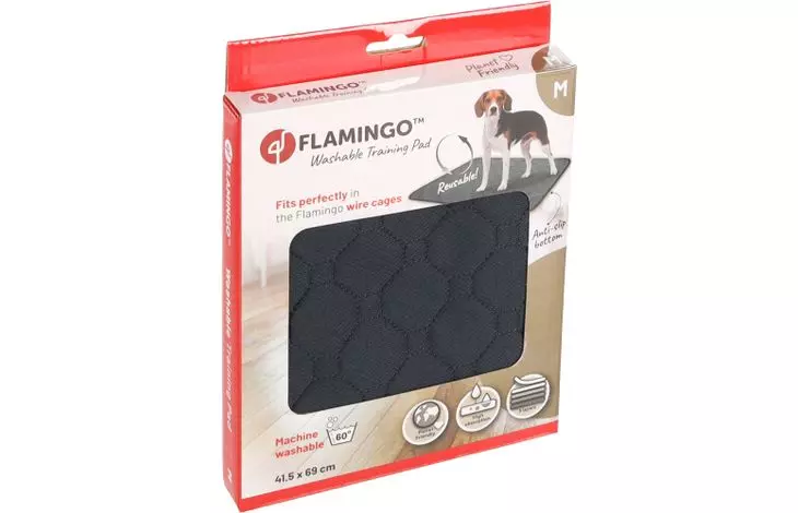 WASHABLE TRAINING PAD PATSY GREY M, ANTISLIP 69x41,5CM