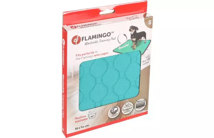 WASHABLE TRAINING PAD PATSY GREEN S, ANTISLIP 54x38CM