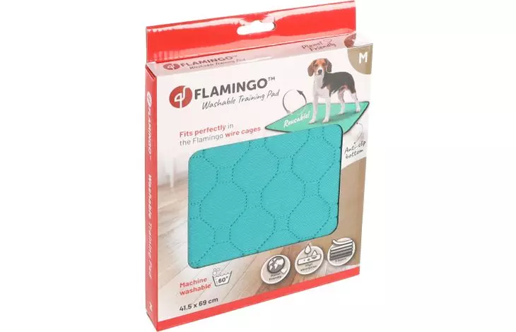 WASHABLE TRAINING PAD PATSY GREEN M, ANTISLIP 69x41,5CM