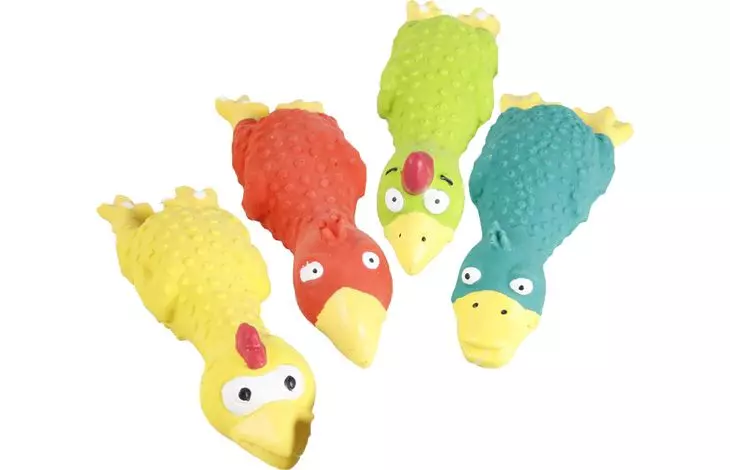 Hundeleke latex Sky dive 12cm ass