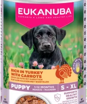 Euk Wet Food F/Puppies, Turkey With Carrots 400 G