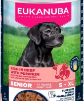Euk Wet Food F/Senior Dogs, Beef With Pumpkin 400 G