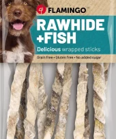 Hundegodbit Rhide sticks med fiske skinn 85gr