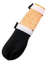 Non-Stop Protector Bootie High, Black/Orange, L, 4Pk