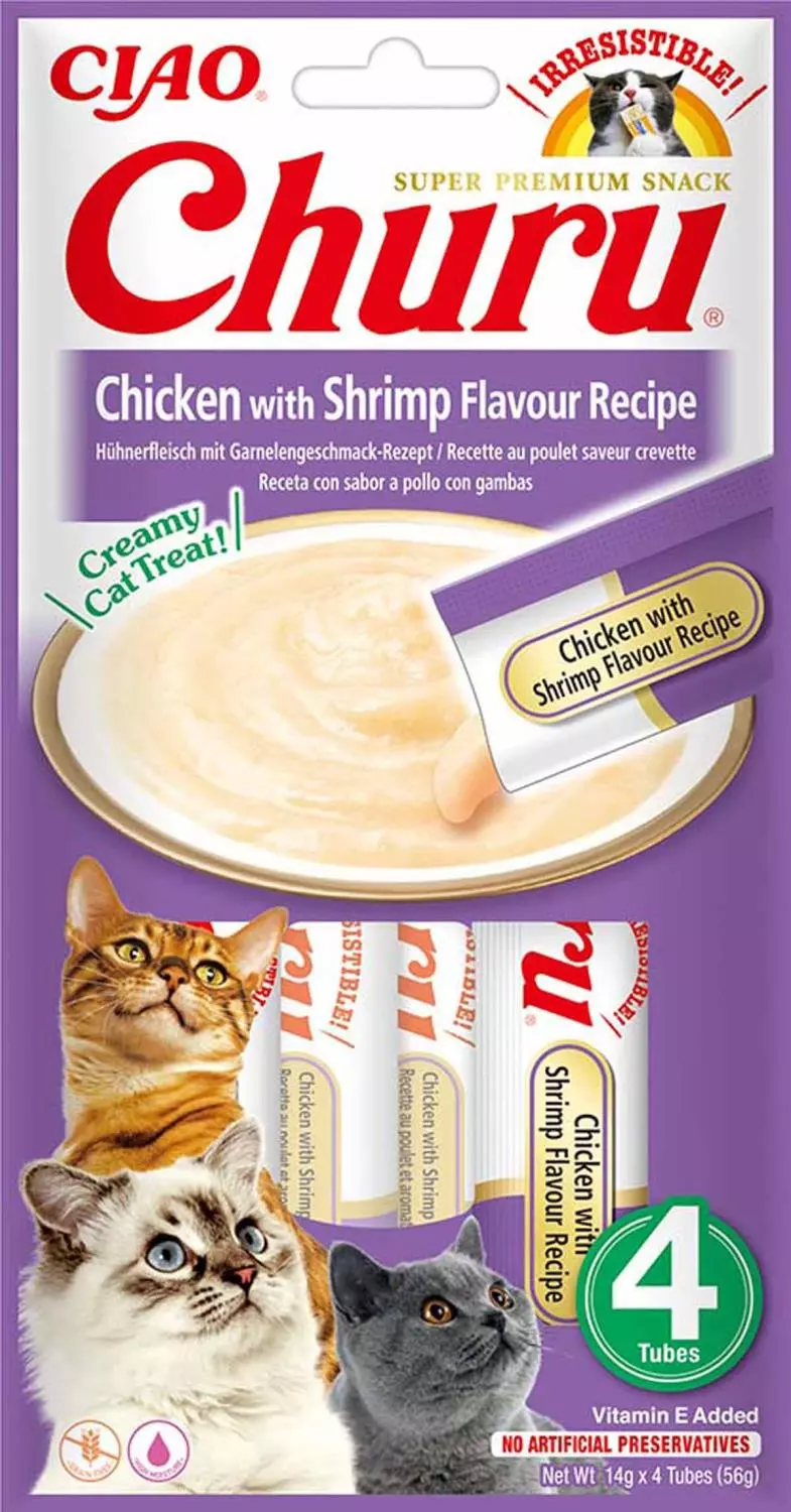 Churu Cat Chicken With Shrimp Flavor 4St