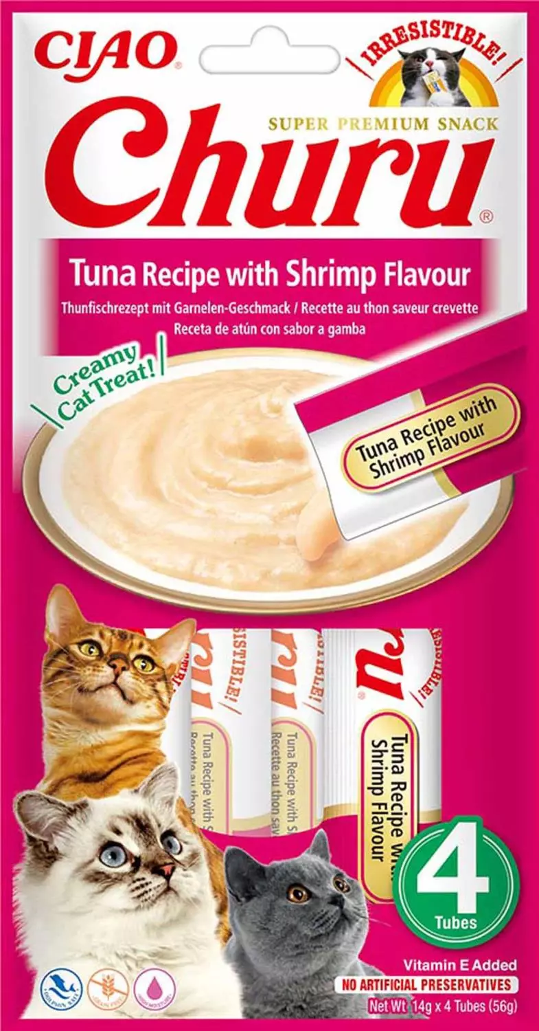 Churu Cat with Tuna and shrimp Flavour 4St