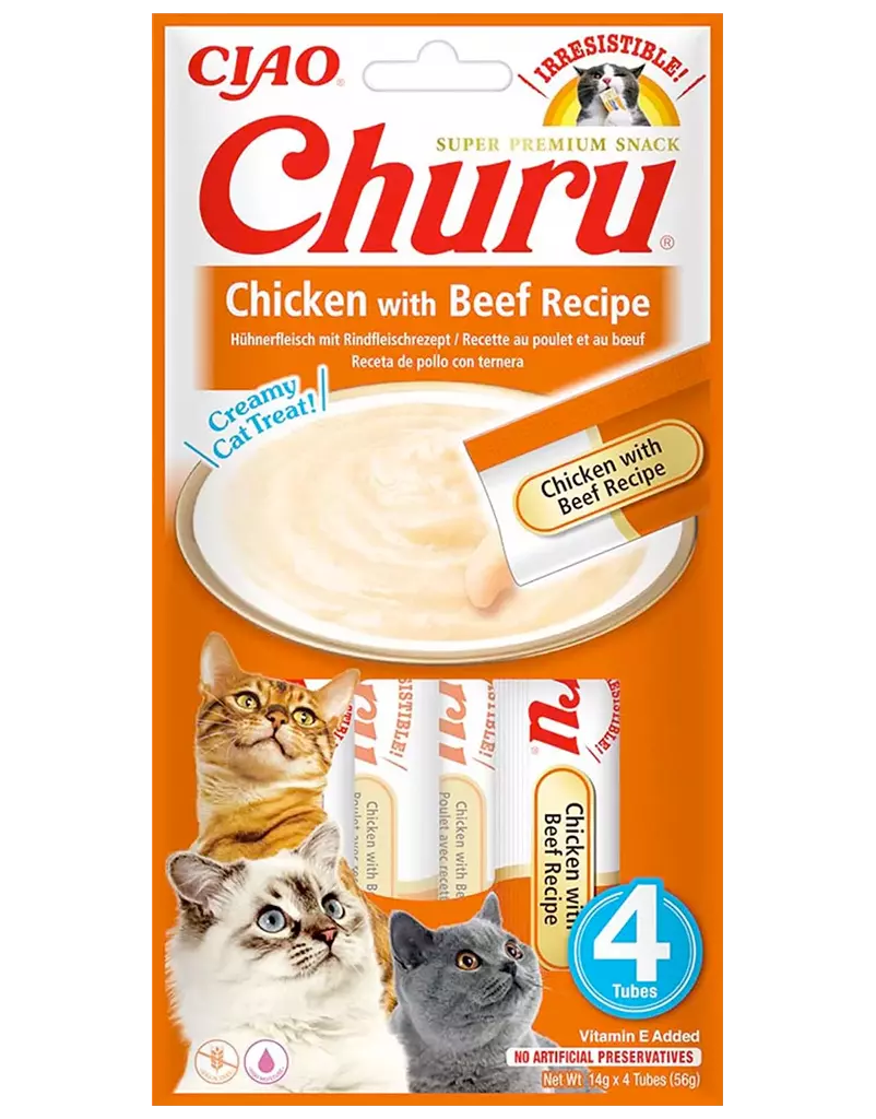 Churu Cat Chicken With Beef 4St