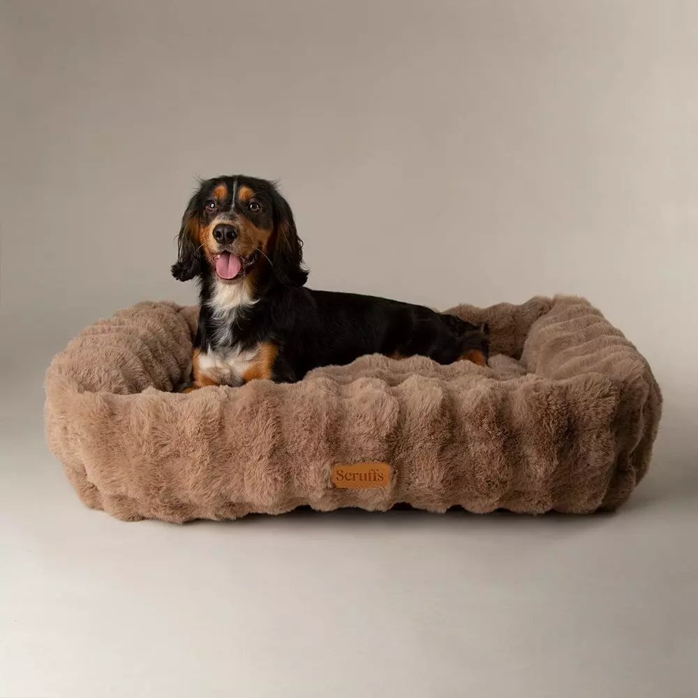 Scruffs Alpine hundeseng taupe (box bed) 90x70cm
