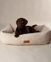 Scruffs Boucle hundeseng Ivory (Box Bed) (M) 60x50cm