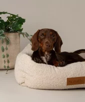 Scruffs Boucle hundeseng Ivory (Box Bed) (L) 75x60cm