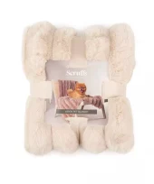 Scruffs Aspen Hund-/Kattepledd – cream, 110x75cm