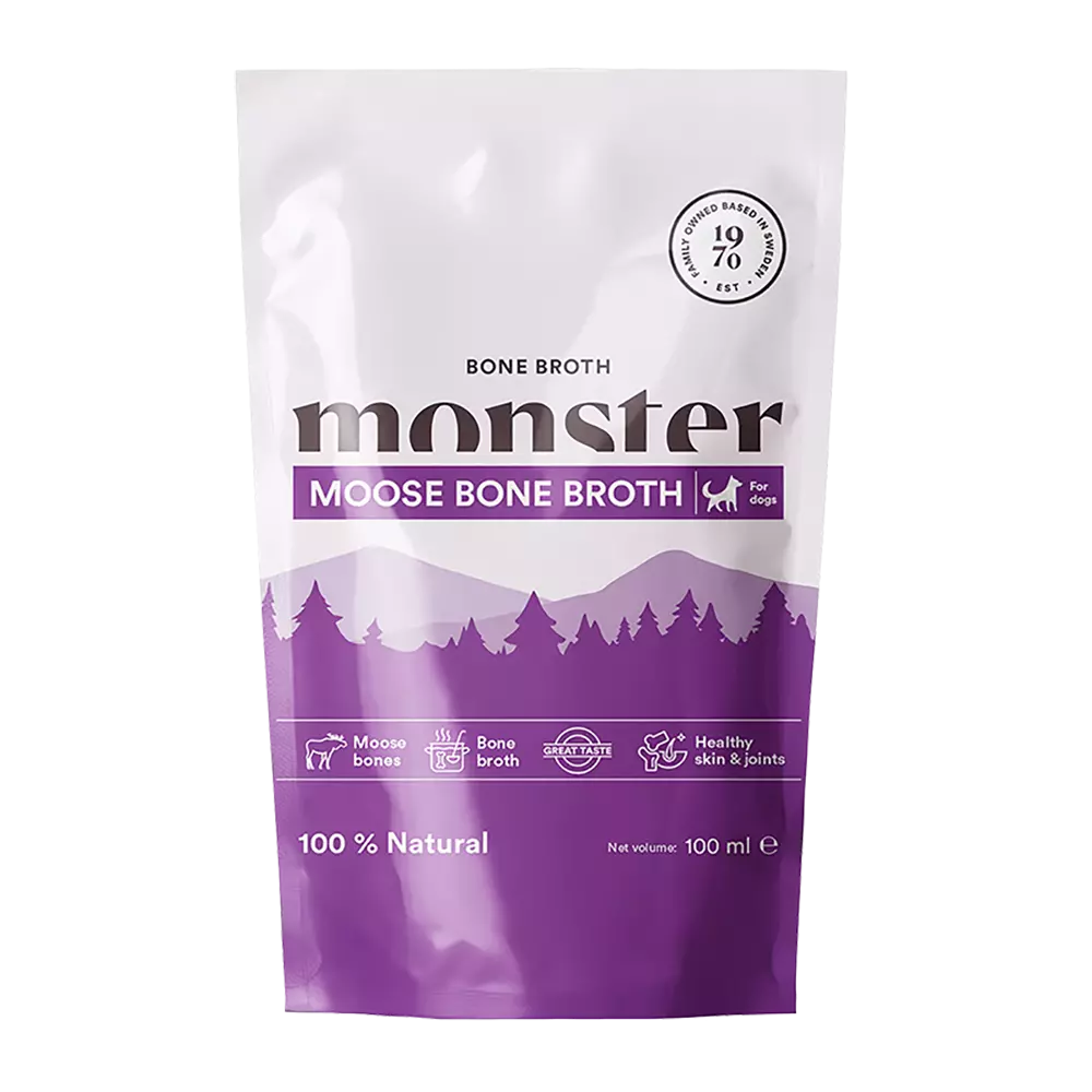 Monster Dog Bone Broth Moose 350 Ml (10 Pack)