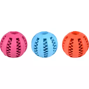 Hundeleke Rubber Dental Ball ass 5cm