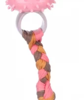 Hundeleke valp Bunty ring taupe 20x5,7x5,7CM