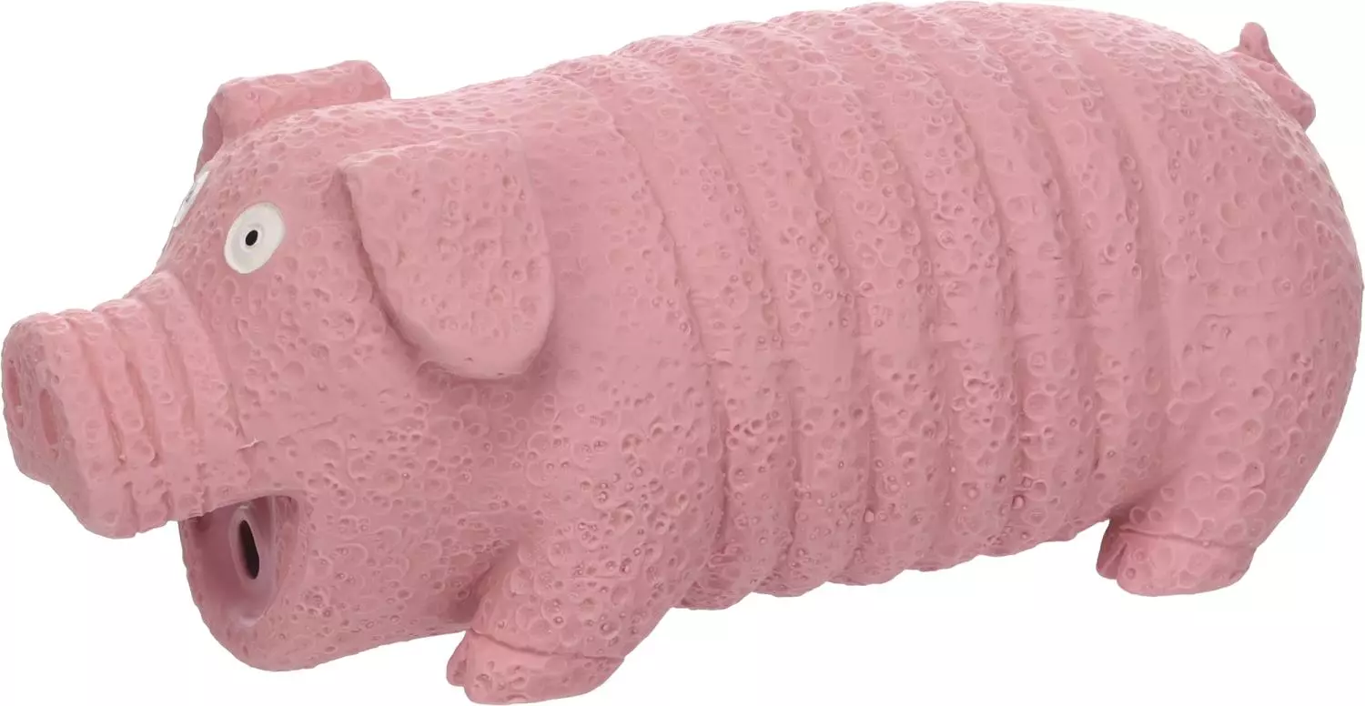 Hundeleke Eyo gris rosa 17,5cm