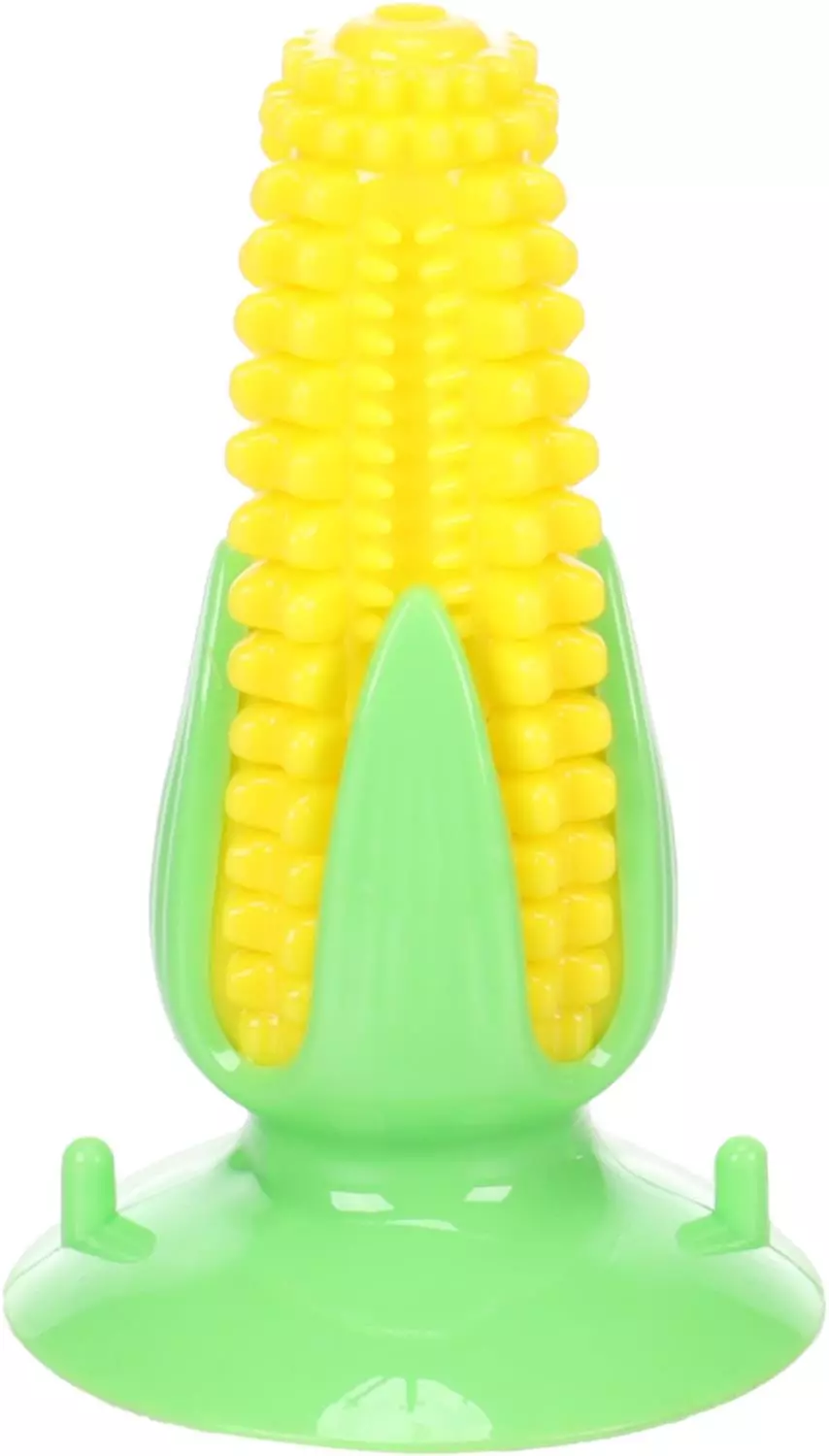 Hundeleke "Bruco" mais gul/grønn