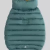 Hugo & Hudson Green and Yellow vendbar boble jakke S30