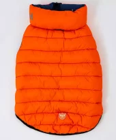 Hugo & Hudson Orange and Navy vendbar boble jakke S30