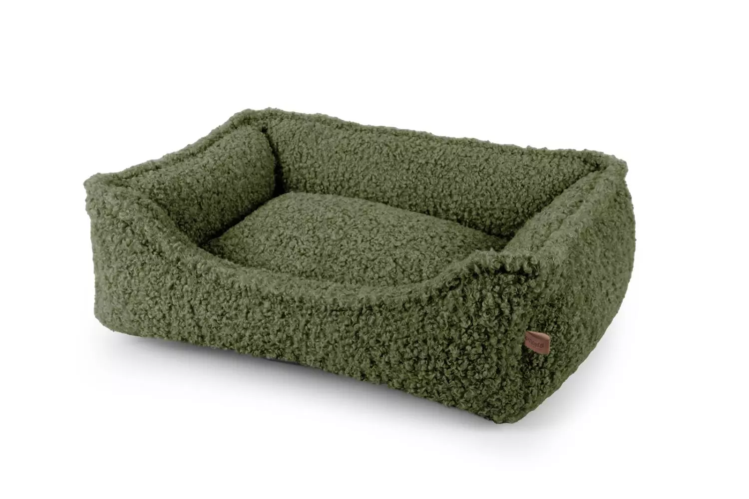 Hundeseng zipped CURLY grønn (x29), 75 x 55 x 20h cm. Empets