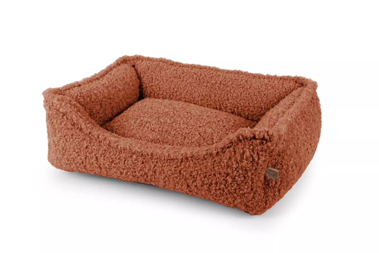 Hundeseng zipped CURLY rust (x30), 100 x 75 x 26h cm. Empets