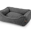 Hundeseng zipped CURLY grå (x32), 85 x 65 x 24h cm. Empets