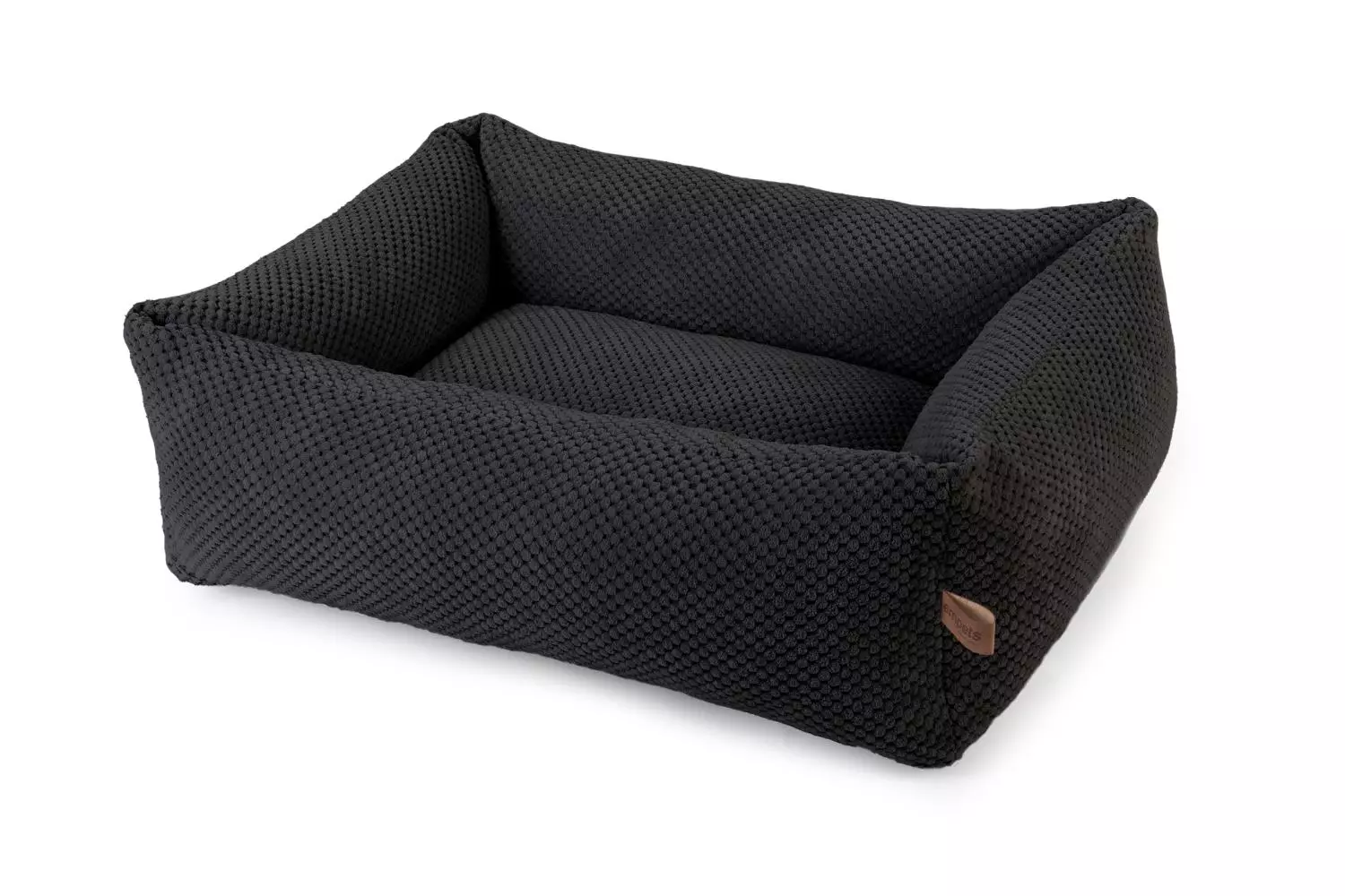 Hundeseng HUGGY med glidelås 100 x 75 x 26h. Farge Black X10. Empets