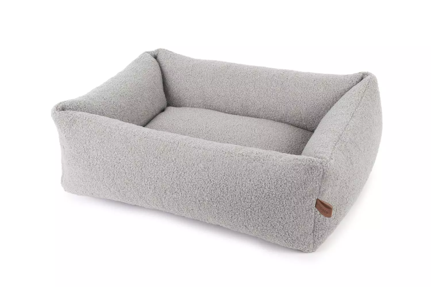 Hundeseng BOUCLE med glidelås 100x75x26 cm. Farge Light Grey X16 EMPETS