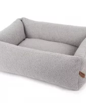 Hundeseng BOUCLE med glidelås 120x90x30 cm. Farge Light Grey X16 EMPETS