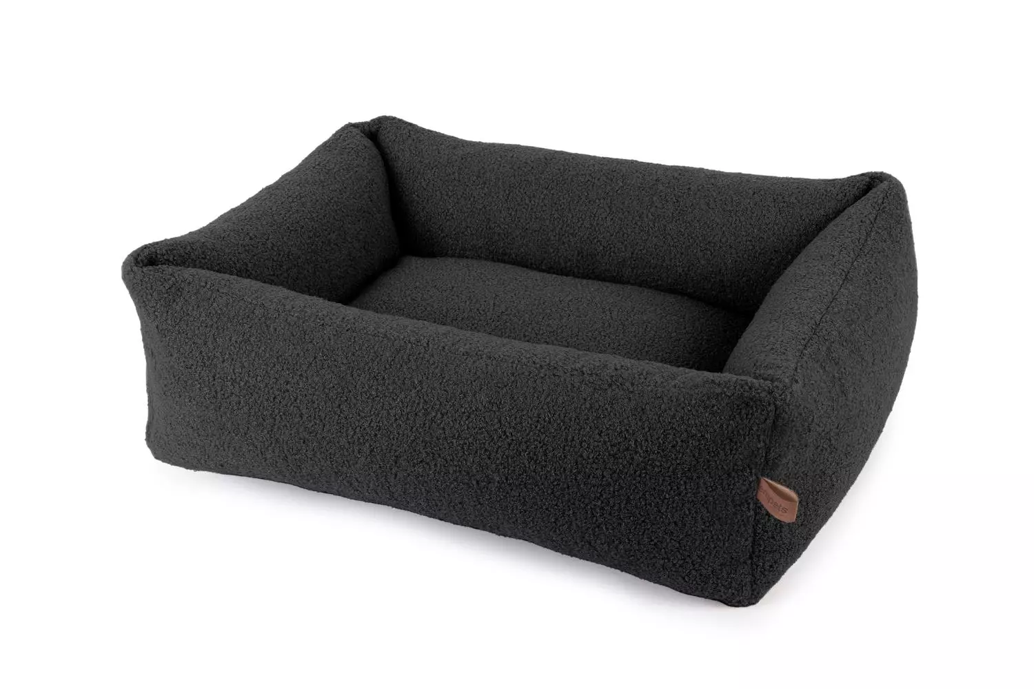 Hundeseng BOUCLE med glidelås 85 x 65 x 24h. Farge Black X18 EMPETS