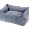 Hundeseng MOSS med glidelås 85x65x24 cm. Farge Steel Blue X22 EMPETS