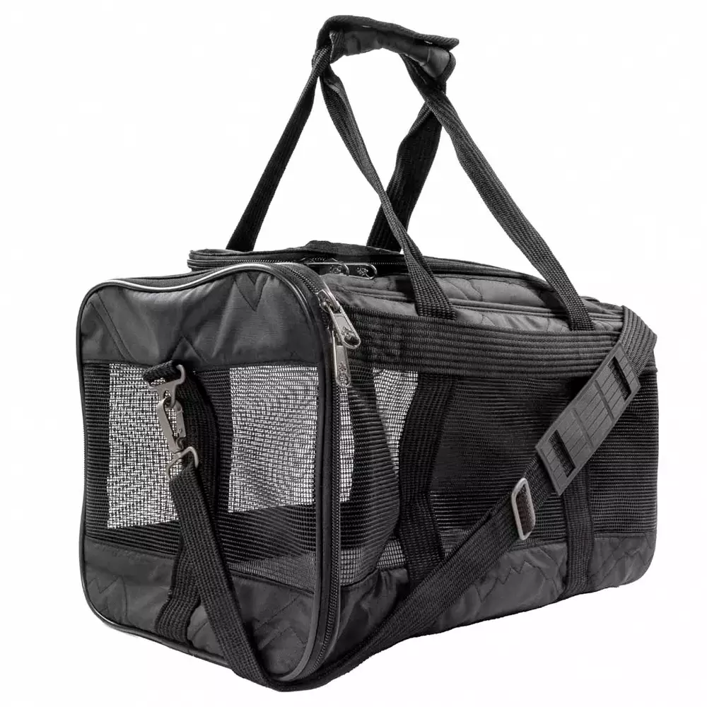Transportväska Sherpa Deluxe Svart M 43.1X27.9X26.6Cm