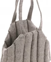 Bæreveske "Gilian" lysgrå 43cm