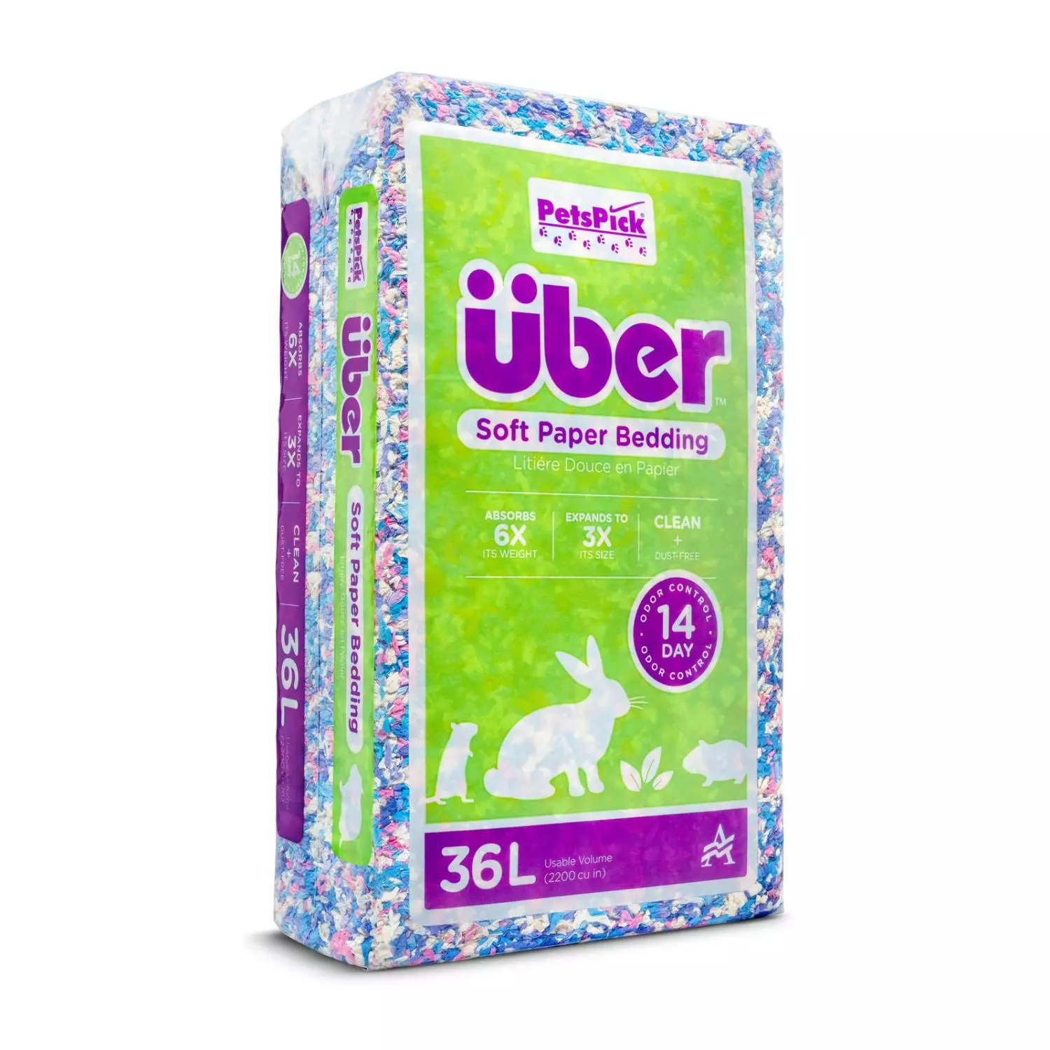 ÜBER papirstrø til bur 36 L konfetti