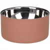 Matskål "Xara" pink & silver, Ø15cm - 700 ml