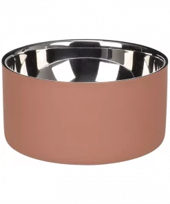 Matskål "Xara" pink & silver, Ø15cm - 700 ml