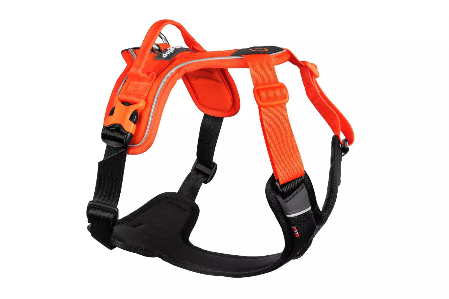 Non-Stop Ramble Harness, Black/Orange, XS