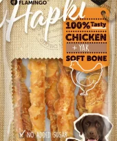 Hundegodbit Hapki ben med kylling + Yak 100gr