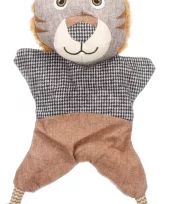 Hundeleke ALibar løve med rep. Brun