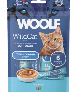 Woolf Wildcat Cream  5 Pcs - Tuna & Codfish