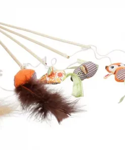 Kattleke catdangler Jade med lekedyr