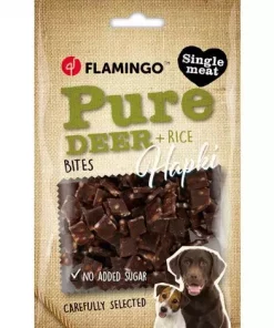 Hundegodbit Hapki Pure chunks med hjort og ris