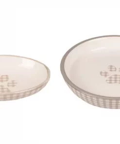 KATTEMATSKÅL MYLO CERAMIC BEIGE-WHITE 3cm x 9cm x 3cm - 90ml - ∅ 13cm