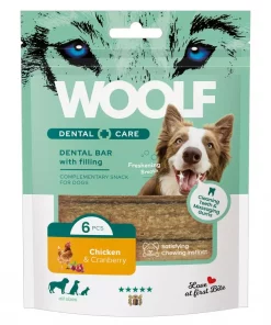 WOOLF Dental Bars: Kylling og tranebær 108gr