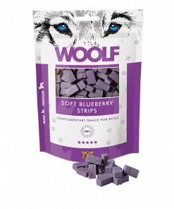 Woolf Soft Blueberry Strips 100G